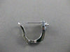 ESTATE .36CTW DIAMOND FLOWER CLUSTER 18KT WHITE GOLD HUGGIE POST EARRINGS #21306