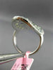 LARGE 4.21CT DIAMOND & AAA GREEN AMETHYST & BLUE TOPAZ 14KT WHITE GOLD OVAL RING