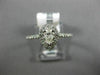 ESTATE .51CT ROUND & PEAR DIAMOND 14KT WHITE GOLD SEMI ETERNITY ENGAGEMENT RING