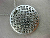 ESTATE LARGE 3.70CT DIAMOND & SAPPHIRE 18KT WHITE GOLD CIRCULAR SUNBURST PENDANT