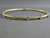 .18CT DIAMOND 14K 2 TONE GOLD 5 STONE FLEXIBLE WOVEN ETOILE CUFF BANGLE BRACELET