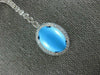 ANTIQUE 8.95CT DIAMOND & AAA TURQUOISE 14K WHITE GOLD OVAL LARIAT NECKLACE #2555