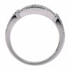 ESTATE .83CT DIAMOND 18KT WHITE GOLD 3D CHANNEL SEMI ETERNITY ANNIVERSARY RING