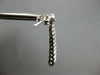 ESTATE LARGE 2CT DIAMOND 14KT WHITE GOLD GRADUATING JOURNEY BAR HANGING EARRINGS