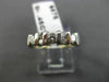 ESTATE .45CT ROUND CUT DIAMOND 14K WHITE GOLD 3D CHANNEL ANNIVERSARY RING #18148