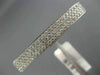 ESTATE MASSIVE 1.06CT DIAMOND 14KT WHITE GOLD 3 ROW CONVERSATIONAL FUTURIST RING