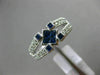 1.08CT ROUND DIAMOND & AAA PRINCESS SAPPHIRE 14KT WHITE GOLD INVISIBLE FUN RING