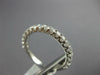 ESTATE .52CT DIAMOND 18KT WHITE GOLD 3D 2MM ROUND 3/4 ETERNITY ANNIVERSARY RING