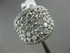 ESTATE LARGE 3.0CT DIAMOND 14KT WHITE GOLD ETOILE FILIGREE CLUSTER LOVE RING