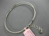 ESTATE .25CT DIAMOND 14KT WHITE GOLD CRISS CROSS BAR FLEXIBLE MESH LOVE BRACELET