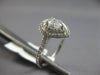 ESTATE WIDE 1.18CT DIAMOND 14KT WHITE GOLD 3D CLASSIC ROUND ENGAGEMENT RING