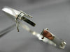 ANTIQUE 2.85CT ROUND & BAGUETTE  DIAMOND 14KT WHITE GOLD BANGLE BRACELET #1047
