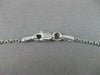 ESTATE .52CT DIAMOND 14KT WHITE GOLD 10 DIAMOND BY THE YARD NECKLACE  #1393
