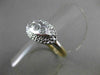 ESTATE .14CT DIAMOND 14KT WHITE & YELLOW GOLD MARQUISE SHAPE 3 STONE RING #21029