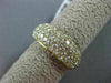 ESTATE 1.53CT DIAMOND 18KT YELLOW GOLD 3D SEMI ETERNITY WEDDING ANNIVERSARY RING