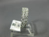 ESTATE 1.50CT DIAMOND 14K WHITE GOLD 3D 5mm ROUND 2 ROW WEDDING ANNIVERSARY RING