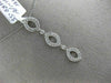 ESTATE WIDE .55CT DIAMOND 18KT WHITE GOLD BY THE YARD FILIGREE FLOATING PENDANT