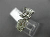 ESTATE .79CT DIAMOND 14KT WHITE GOLD 6 PRONG FILIGREE SEMI MOUNT ENGAGEMENT RING