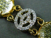 ESTATE WIDE 2.25CT DIAMOND & YELLOW TOPAZ 18KT TWO TONE GOLD 3D OVAL BRACELET