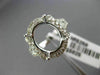 ESTATE LARGE .80CT DIAMOND 14KT WHITE GOLD OVAL HALO SEMI MOUNT ENGAGEMENT RING