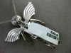 ESTATE EXTRA LARGE .85CT DIAMOND 14KT WHITE GOLD 3D HANDCRAFTED ANGEL PENDANT