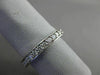 ESTATE 1.20CT ROUND DIAMOND 14KT WHITE GOLD PRONG CHANNEL ETERNITY RING #18598