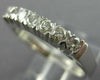 ESTATE .45CT DIAMOND 14KT WHITE GOLD 7 STONE SHARE PRONG ANNIVERSARY RING #11576