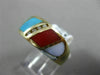 ESTATE WIDE .07CT DIAMOND & MULTI COLOR QUARTZ 14KT WHITE GOLD MULTI SHAPE RING