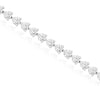 4.0CT DIAMOND 14KT WHITE GOLD 3D ROUND CLASSIC 3 PRONG ETERNITY TENNIS BRACELET
