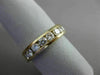 ESTATE 1.95CT DIAMOND 14KT YELLOW GOLD 3D ROUND CHANNEL ANNIVERSARY RING #14573