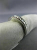 ESTATE WIDE .55CT ROUND DIAMOND 14KT WHITE GOLD "V" SHAPE ANNIVERSARY RING #1943