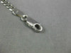 ESTATE LONG 14KT WHITE GOLD 3D CLASSIC CUBAN ANKLE BRACELET #23648