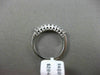 ESTATE .50CT PRINCESS DIAMOND 14K WHITE GOLD 3D 9 STONE WEDDING ANNIVERSARY RING