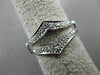 ANTIQUE WIDE .18CT OLD MINE DIAMOND 14KT WHITE GOLD PAVE INSERT RING #22030