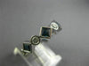 ESTATE 2CT ROUND DIAMOND & AAA SAPPHIRE 14K WHITE GOLD ETERNITY ANNIVERSARY RING