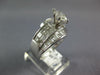 LARGE 2.0CT DIAMOND 14KT WHITE GOLD MARQUISE PRINCESS & BAGUETTE ENGAGEMENT RING