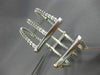 ESTATE LARGE .65CT DIAMOND 14KT WHITE GOLD MULTI ROW OPEN SQUARE BANGLE BRACELET