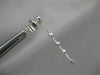 ESTATE .18CT DIAMOND 18KT WHITE GOLD 3D HEART ETOILE TEAR DROP HANGING EARRINGS
