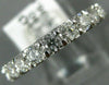 ESTATE 1.0CT DIAMOND 14KT WHITE GOLD SHARE PRONG SEMI ETERNITY ANNIVERSARY RING