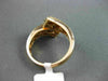 ESTATE WIDE 1.3CT WHITE & FANCY YELLOW DIAMOND 14KT ROSE GOLD ETOILE DOUBLE RING