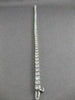 ESTATE 7.30CTW DIAMOND 14KT WHITE GOLD SQUARE LINE TENNIS BRACELET 7.50" #21554