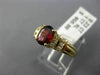 ESTATE 1.23CT DIAMOND & AAA RHODOLITE 14KT YELLOW GOLD 3D OVAL ENGAGEMENT RING