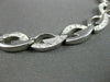 ESTATE WIDE .75CT DIAMOND 14KT WHITE GOLD INFINITY ITALIAN NECKLACE #22673