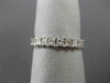 ESTATE 2.50CT PRINCESS DIAMOND 14KT WHITE GOLD SHARED PRONG ETERNITY RING #20627