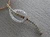 ESTATE .24CT WHITE & CHOCOLATE FANCY DIAMOND 14KT ROSE GOLD 3D ELONGATED PENDANT