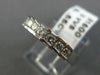 ESTATE .55CT DIAMOND 14KT WHITE GOLD 3D ROUND PYRAMID ANNIVERSARY RING #16535