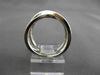 ESTATE LARGE .70CT DIAMOND 14KT WHITE GOLD OVERLAPPING X DESIGN FUN RING #14143