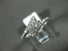 ESTATE .50CT ROUND DIAMOND 14KT WHITE GOLD CLASSIC 2 STONE CRISS CROSS LOVE RING