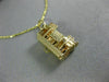 ANTIQUE 14KT YELLOW GOLD 3D CLASSIC SAN FRANCISCO TROLLEY CAR PENDANT #26312