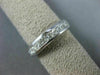 ESTATE 1.12CT DIAMOND 14KT WHITE GOLD 3D CHANNEL WEDDING ANNIVERSARY RING #20173